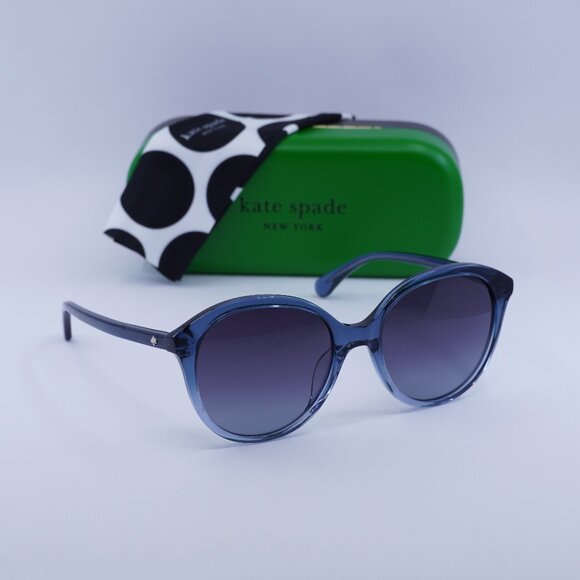 Final Price! Kate Spade BRIA/G/S 0WTA 9O Blue/Grey Sunglasses